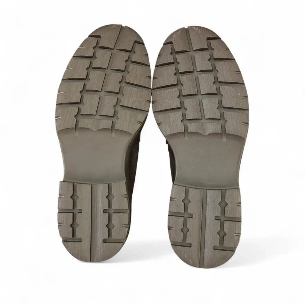 Steve Madden Marleigh Bit Brown Suede Lug Sole Loafers Womens 10M MYKAHMYKH01S1